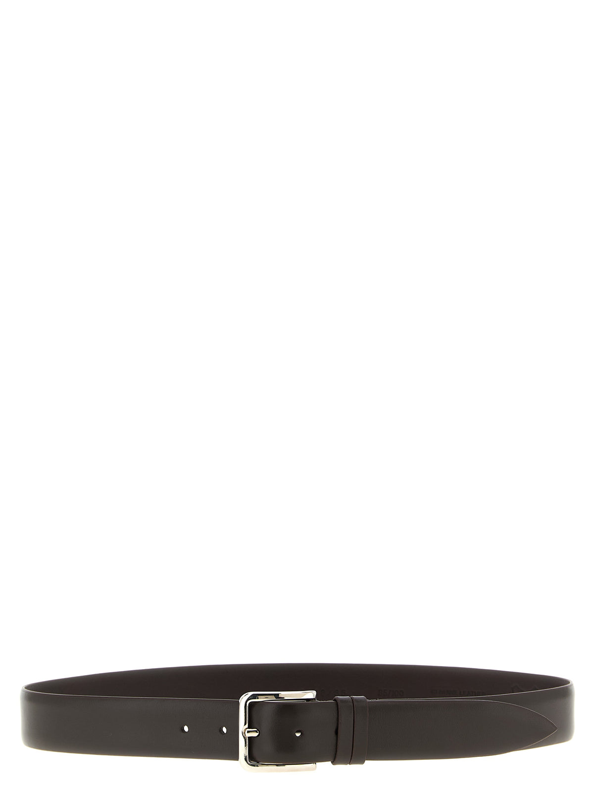 ZERBINI CLAUDIO Ceinture régulière en cuir marron