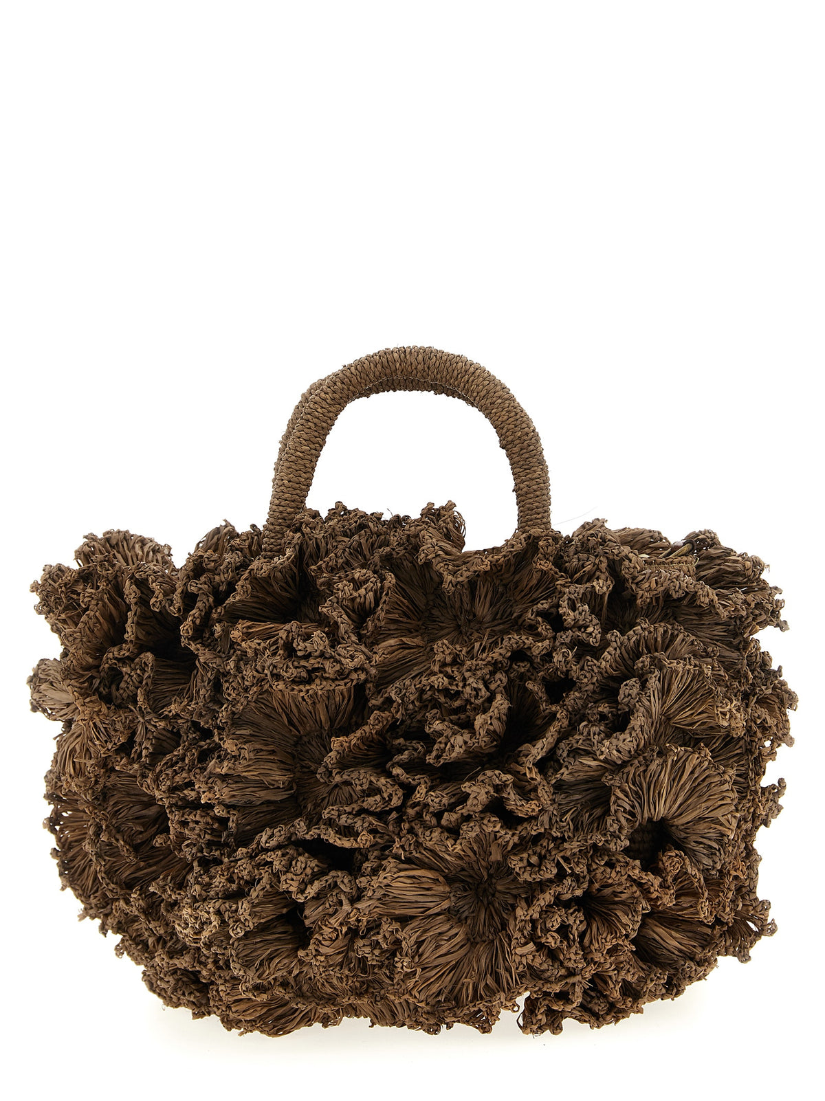 Sac à main Ibeliv en raphia marron