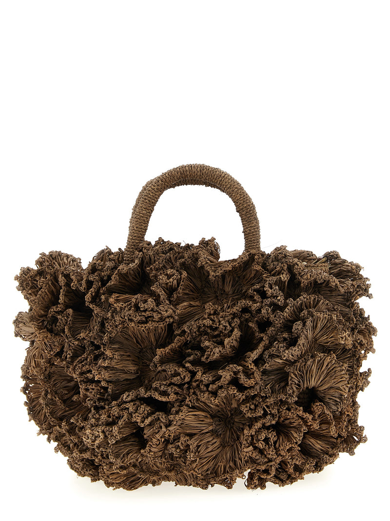 Ibeliv Brown Raffia Handbag