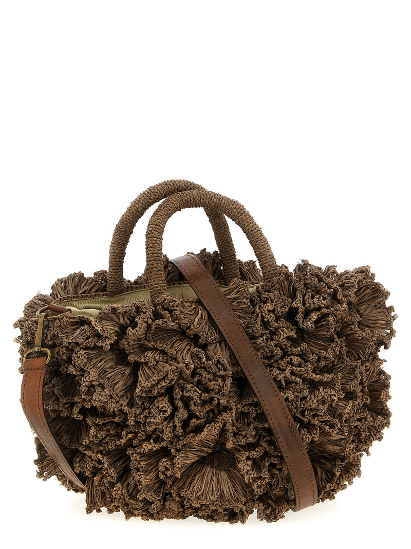 Ibeliv Brown Raffia Handbag