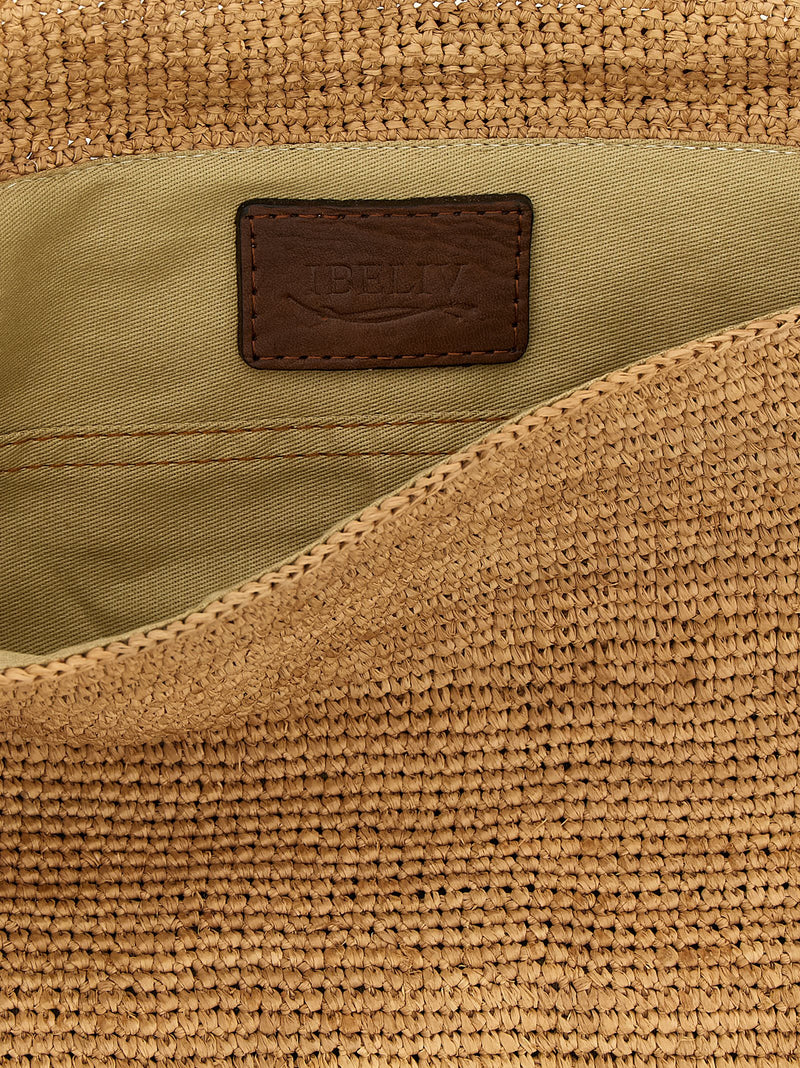 Ibeliv Beige Raffia Handbag