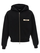 Jacquemus Sweat-shirt en coton noir