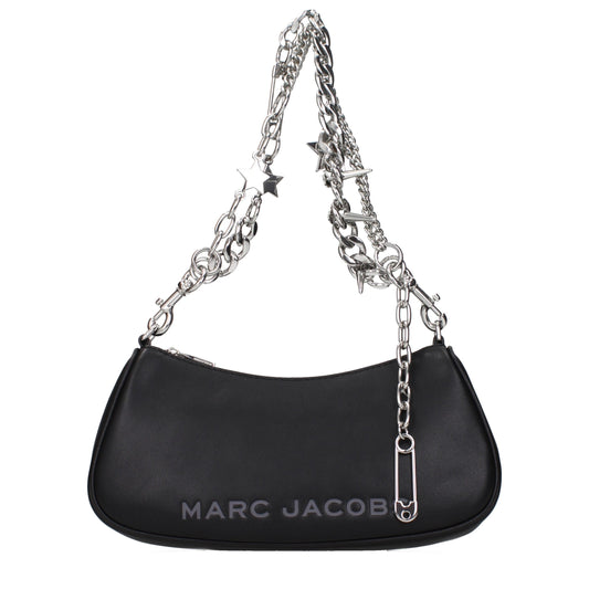 Sac bandoulière en cuir noir Marc Jacobs