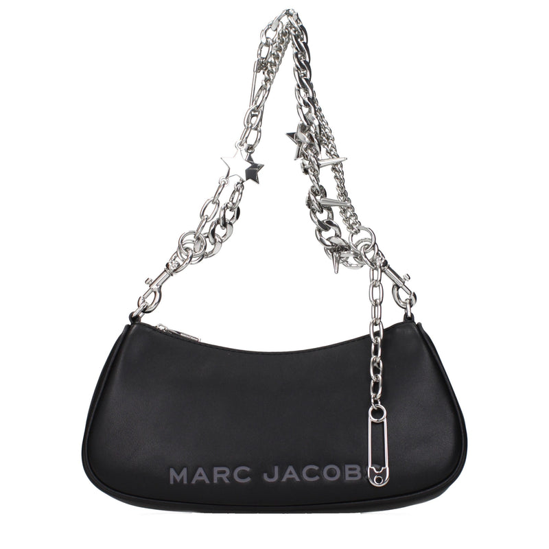 Sac bandoulière en cuir noir Marc Jacobs