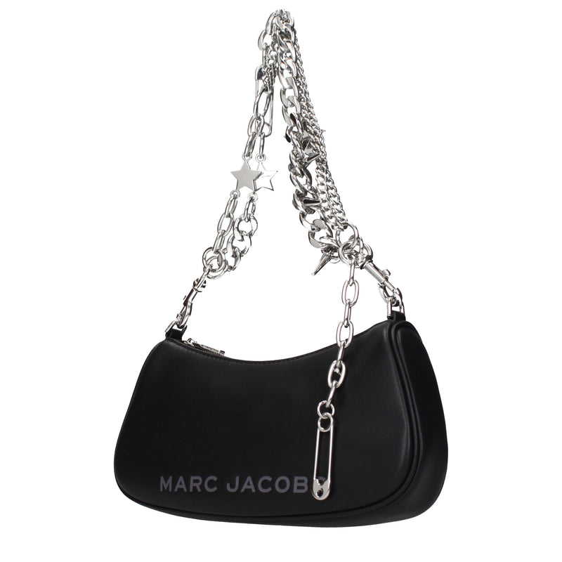 Sac bandoulière en cuir noir Marc Jacobs