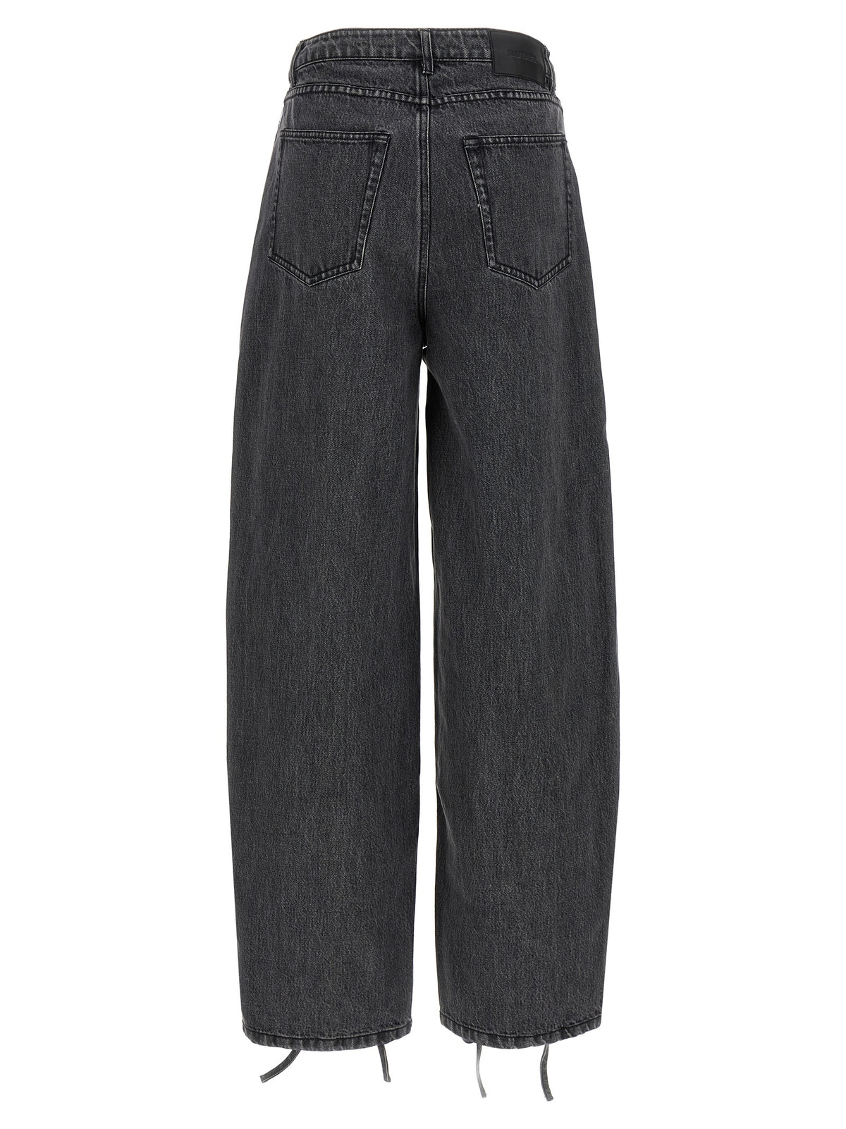 ROTATE BIRGER CHRISTENSEN Black Cotton Straight-Leg Jeans