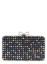 Self-Portrait Multicolor Crystal Chainmail Clutch Bag