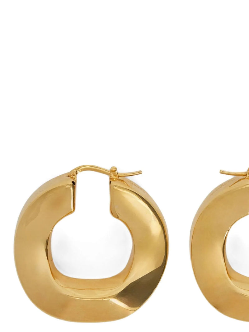 Boucles d'oreilles Jil Sander Or et Cuivre