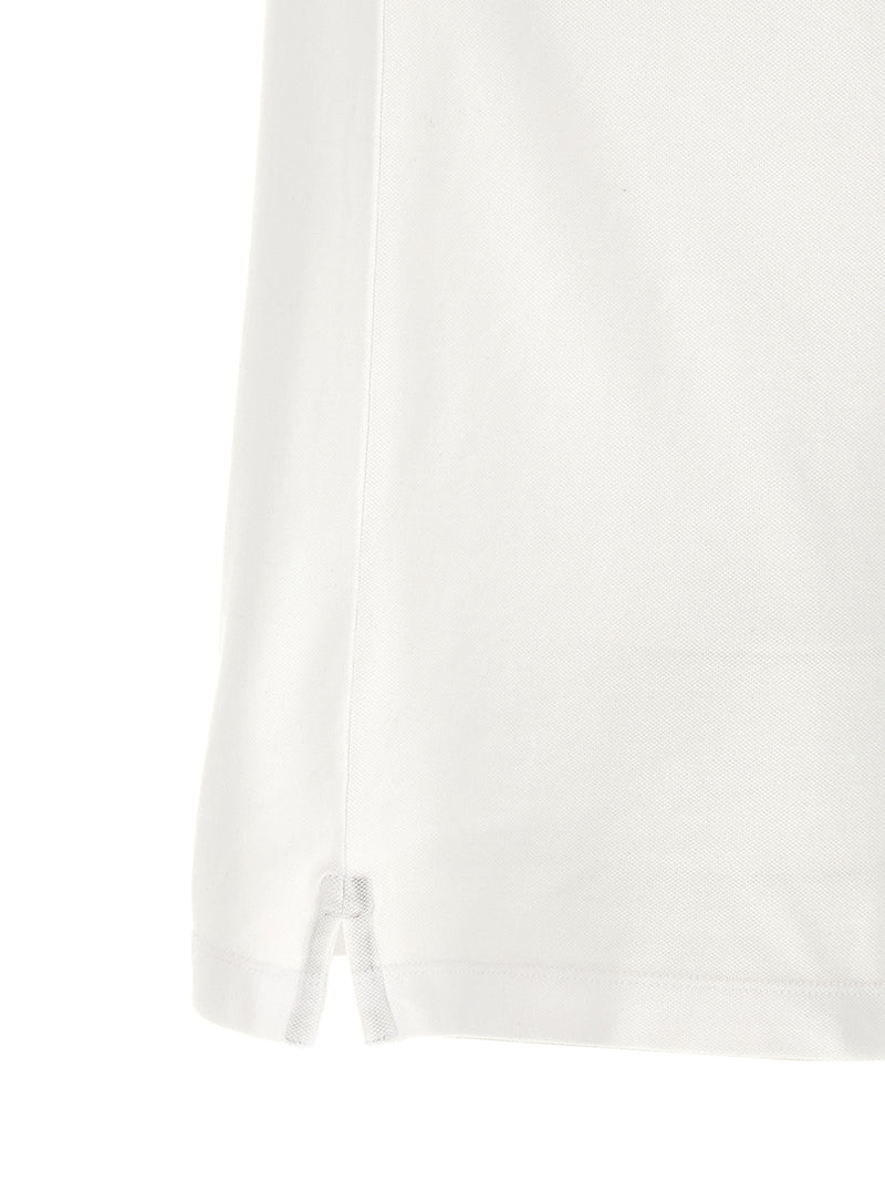 Stone Island White Cotton Polo Shirt