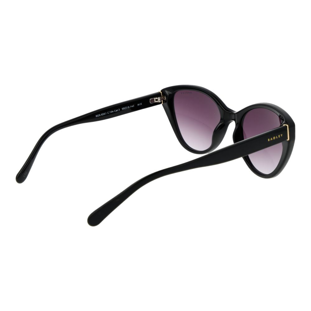 Radley Black Polycarbonate Cat Eye Sunglasses for Women
