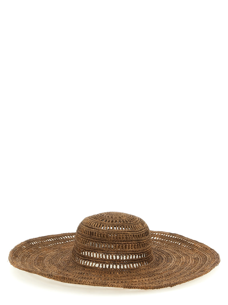 Chapeau de soleil Ibeliv en raphia marron