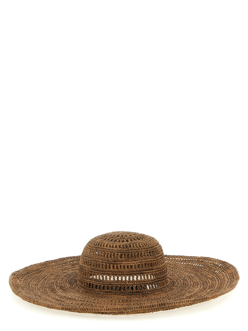 Chapeau de soleil Ibeliv en raphia marron