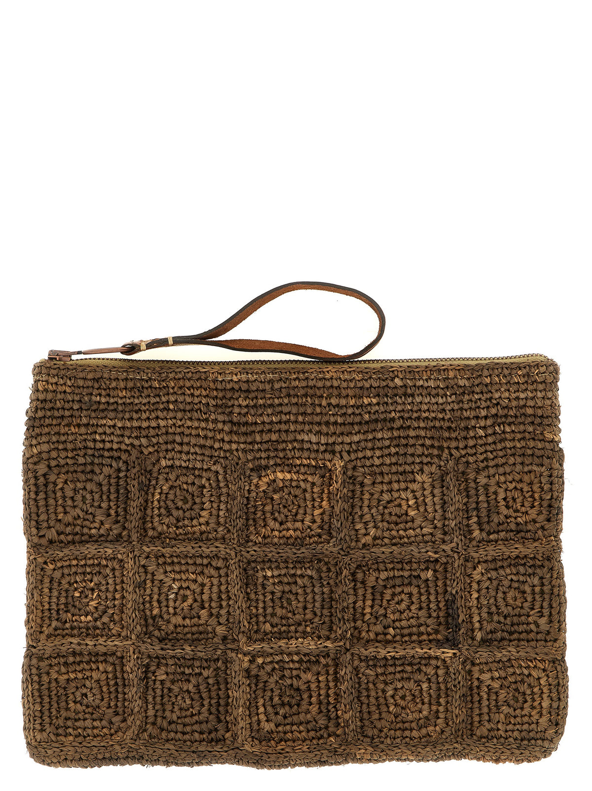 Pochette Ibeliv en raphia marron