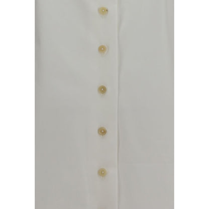 Khaite White Cotton Dress Shirt