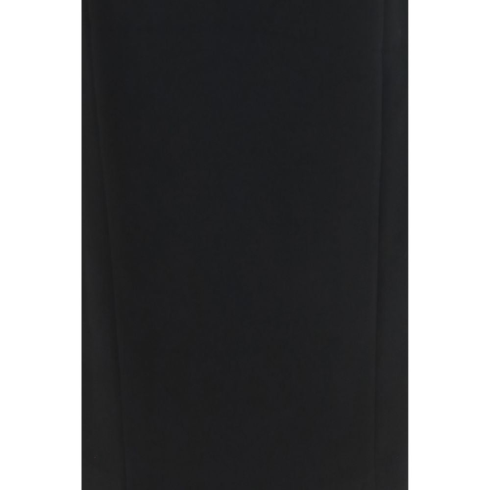 Khaite Black Acetate Long Skirt - Lyle Model