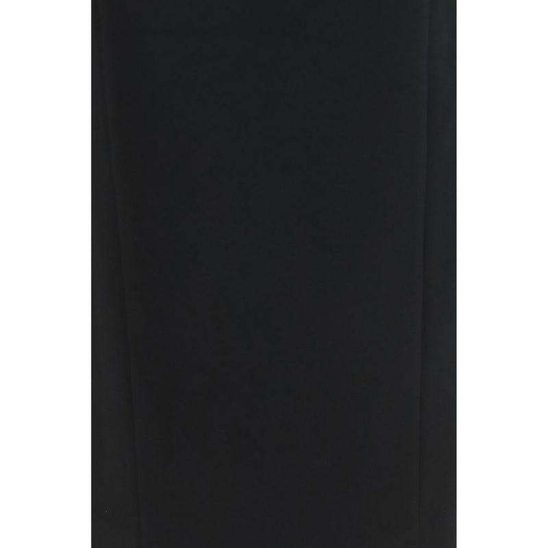 Khaite Black Acetate Long Skirt - Lyle Model