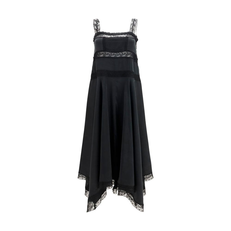 Robe Décontractée Ganni en Soie Noire