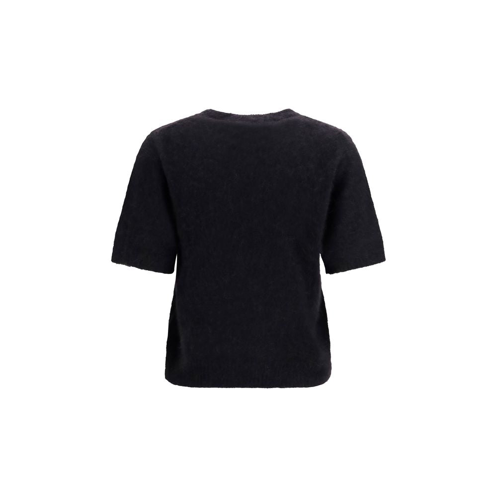 T-shirt Ganni Noir Alpaga Vicugna Pacos