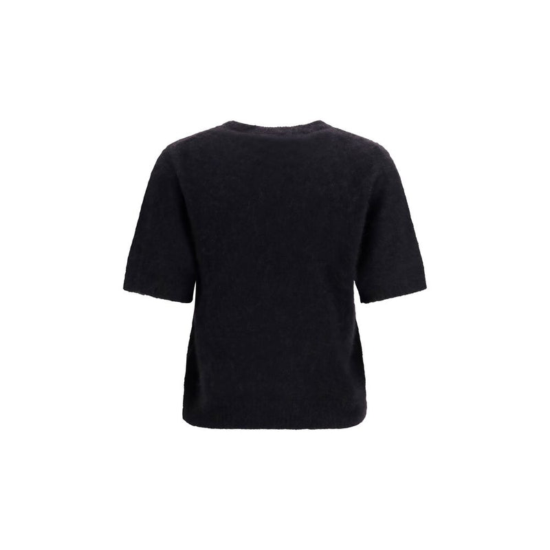 T-shirt Ganni Noir Alpaga Vicugna Pacos