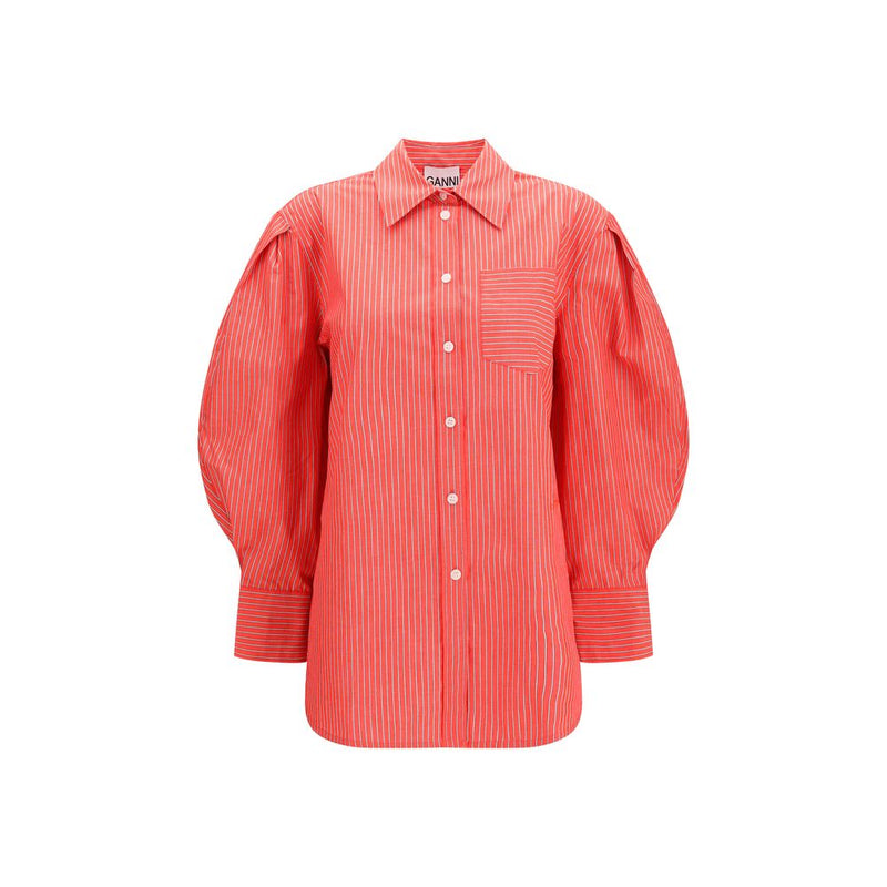 Ganni Multicolor Cotton Blouse
