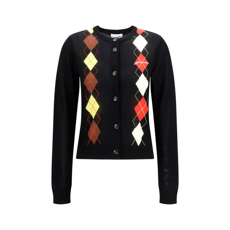 Gilet en coton noir Ganni