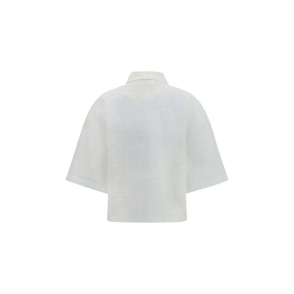 Brunello Cucinelli Polo en coton blanc
