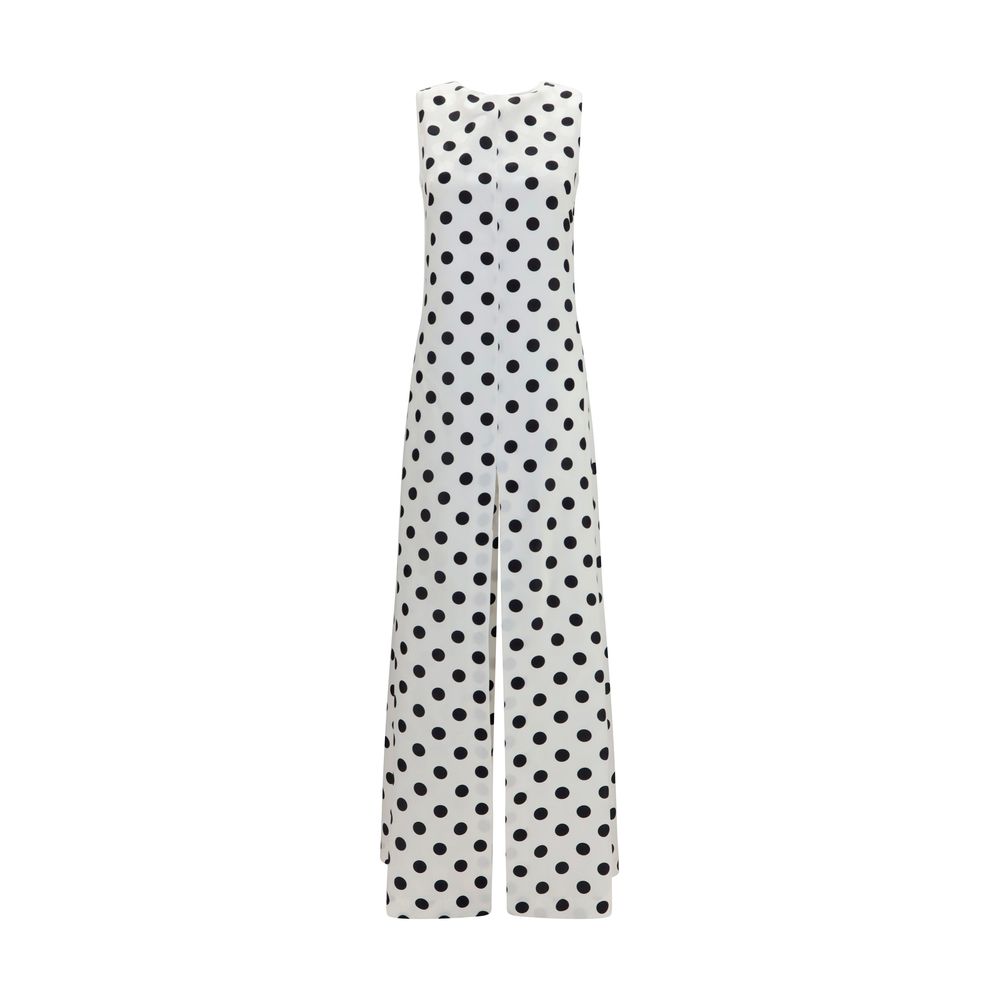 SA SU PHI White Silk Long Dress with Back Bow