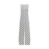 SA SU PHI White Silk Long Dress with Back Bow