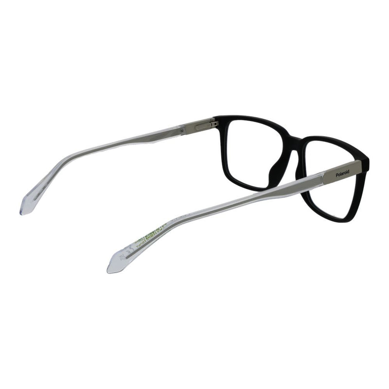 Polaroid Black Polyamide Square Glasses (Frames) for Men