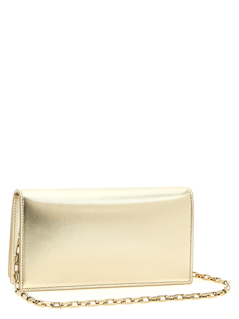 Pochette en agneau doré Christian Louboutin