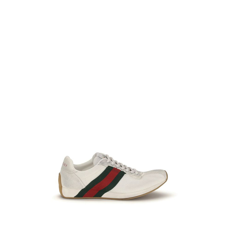 Gucci Tempo White Polyester Athletic Sneakers for Women