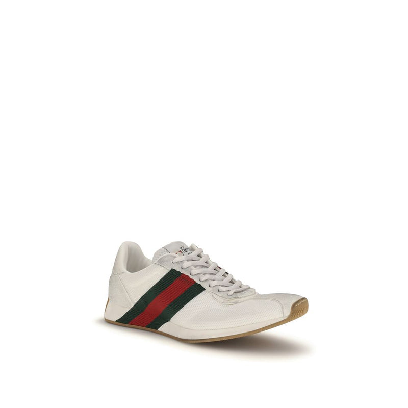 Gucci Tempo White Polyester Athletic Sneakers for Women