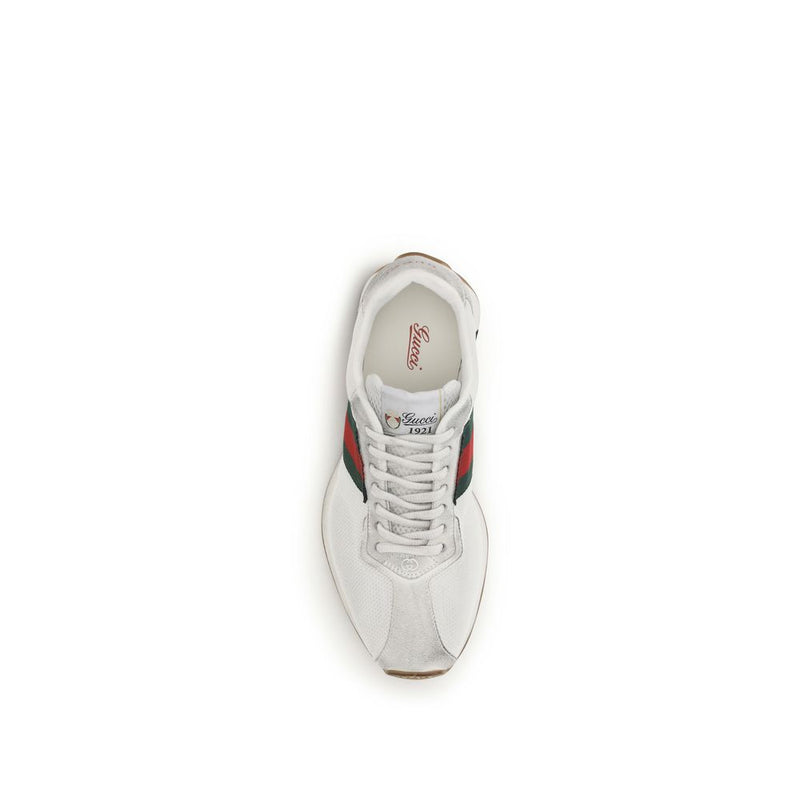 Gucci Tempo White Polyester Athletic Sneakers for Women