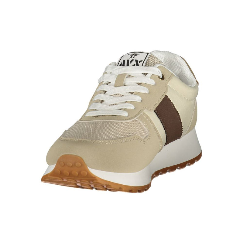 Avirex Beige Polyester Mens Sneaker