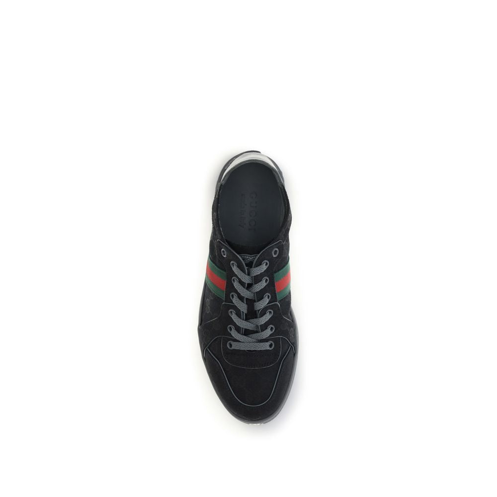 Baskets Gucci Athlétiques en Tissu Noir
