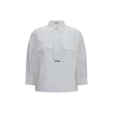 Brunello Cucinelli White Cotton Dress Shirt for Women