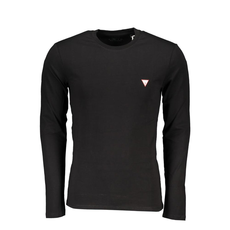 Guess Jeans Black Organic Cotton Men's T-Shirt - Sustainable Style