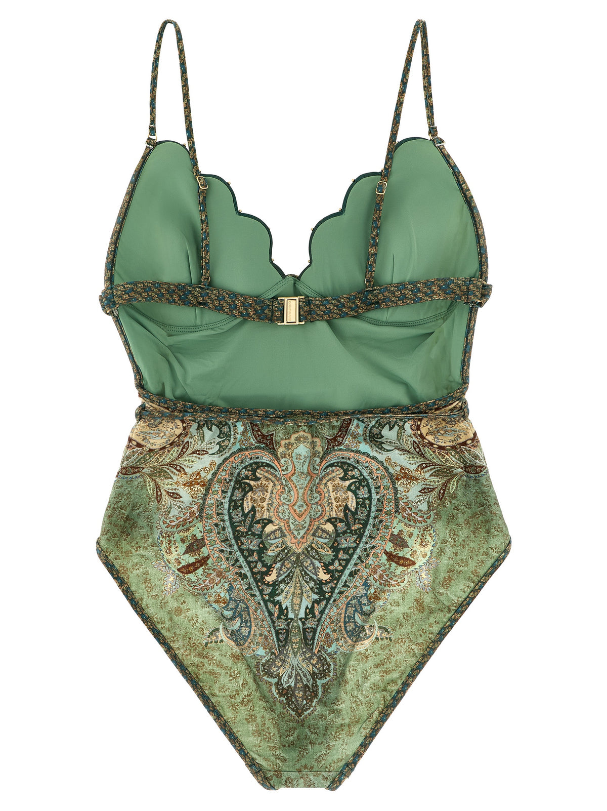Zimmermann Bicolor Polyamide One-Piece Swimsuit - Wanderlust Collection