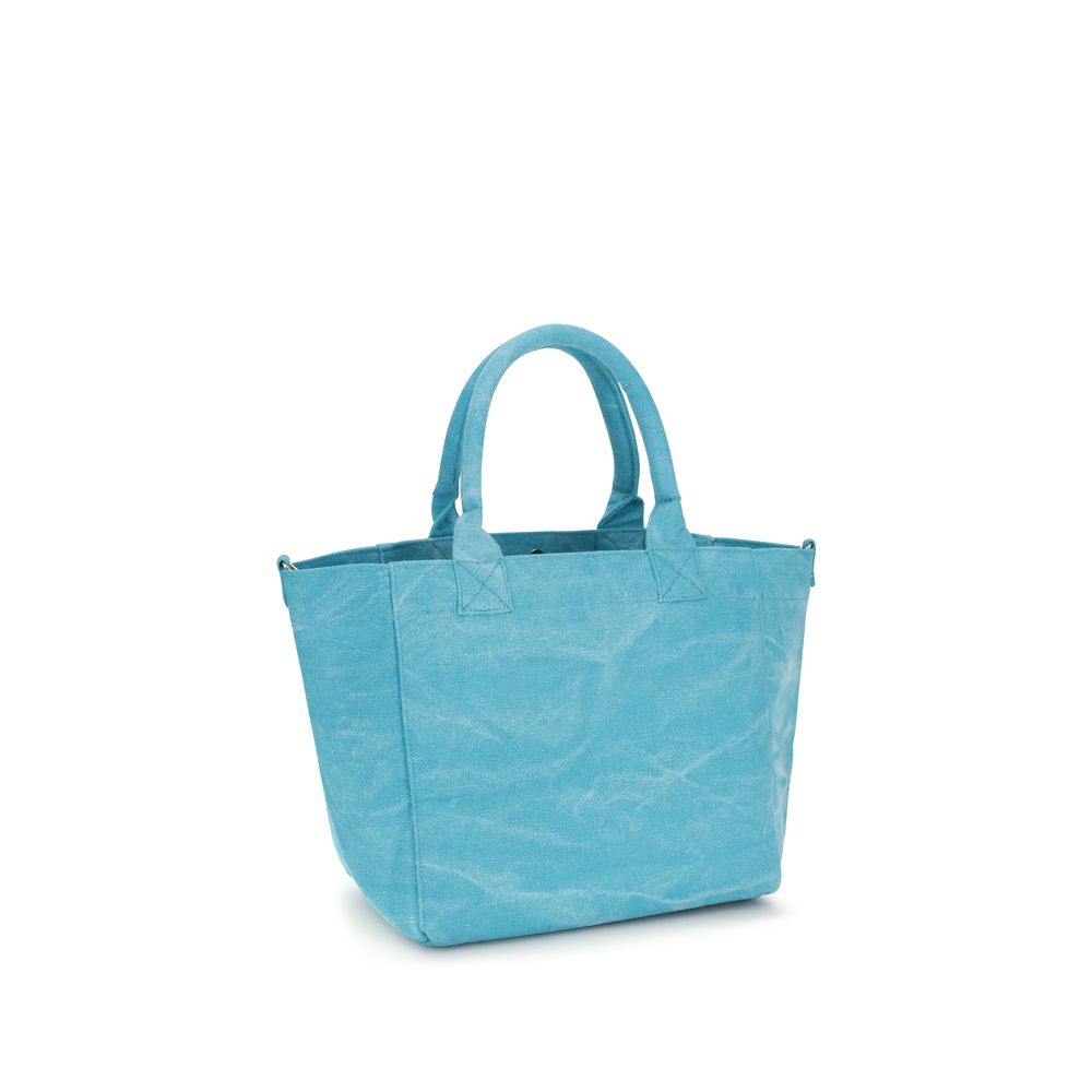 Sac à bandoulière Ganni bleu en coton recyclé