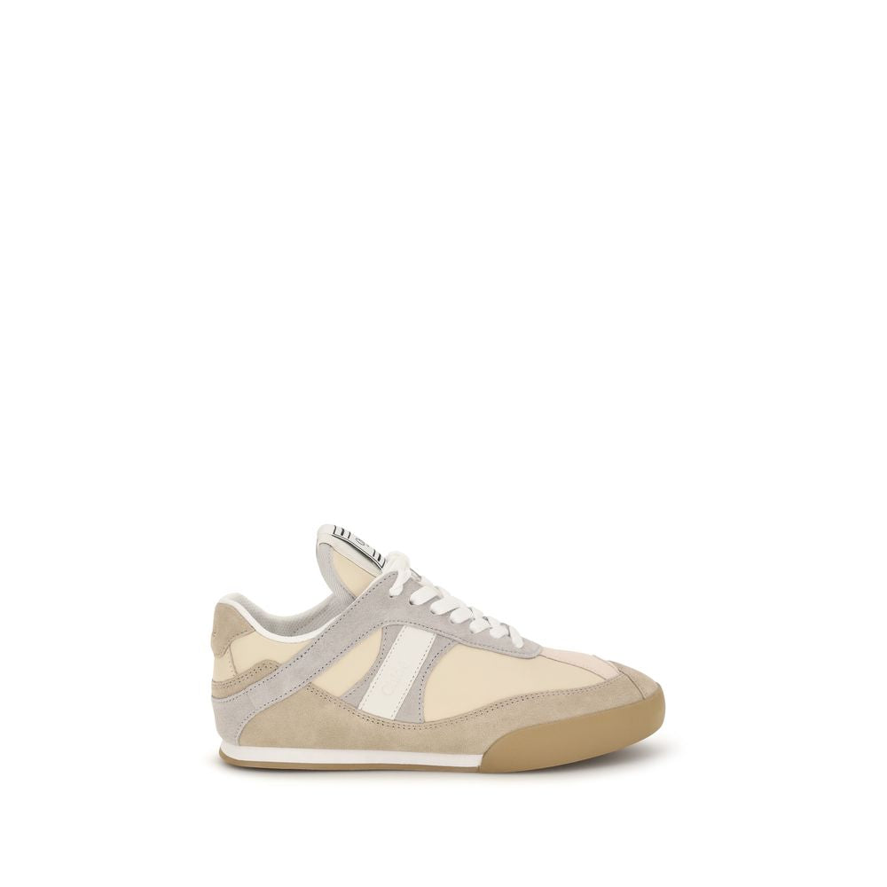 Baskets sport Chloé en cuir de veau beige Bos Taurus