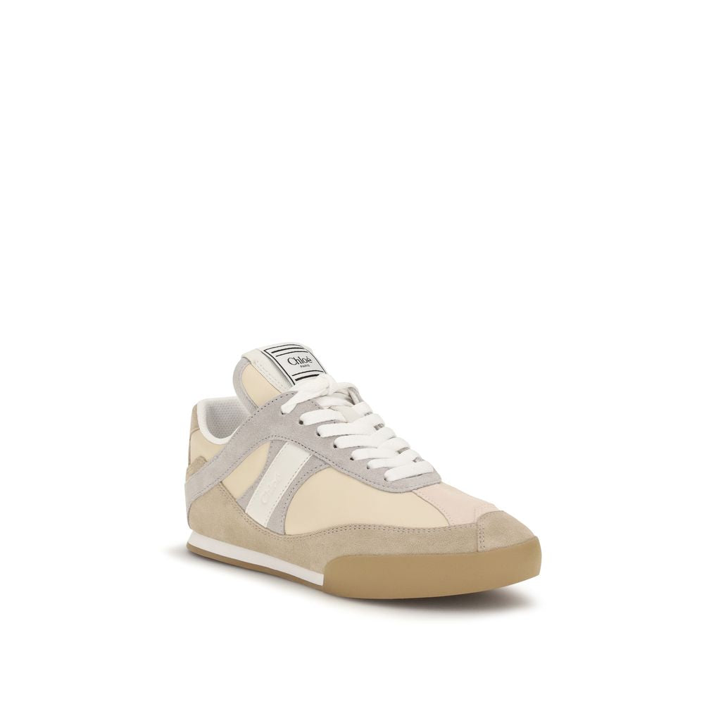 Baskets sport Chloé en cuir de veau beige Bos Taurus