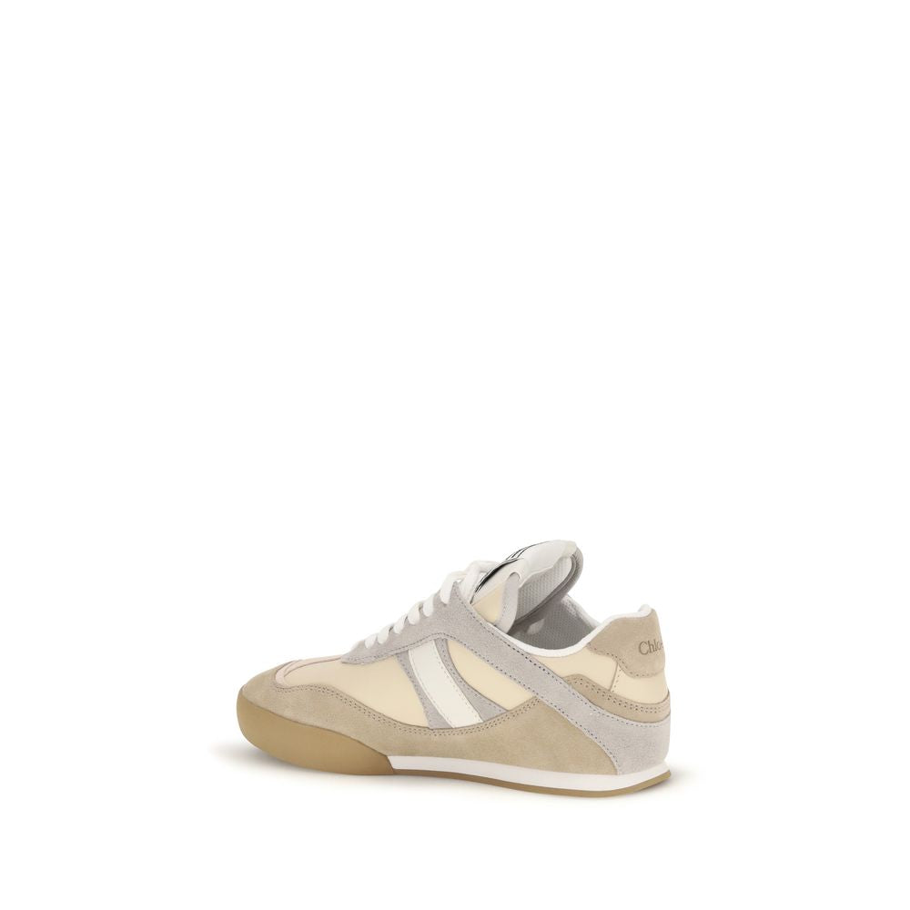 Baskets sport Chloé en cuir de veau beige Bos Taurus