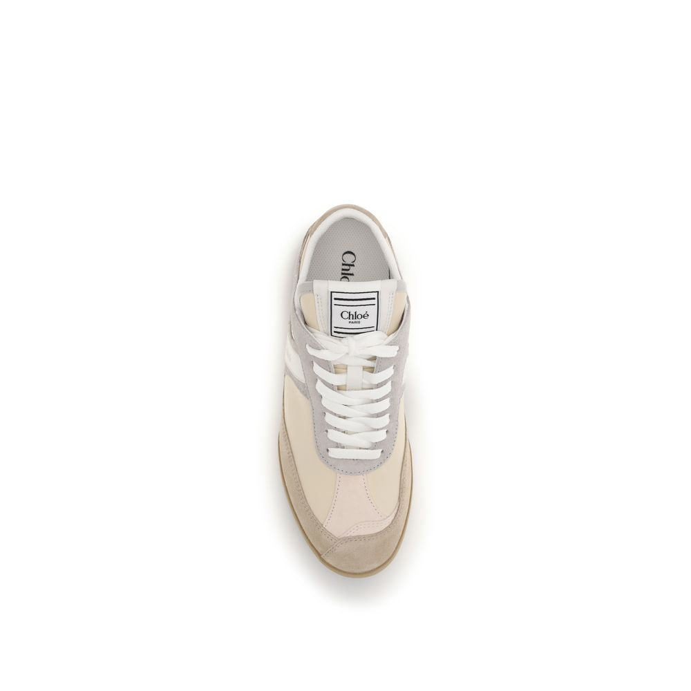 Baskets sport Chloé en cuir de veau beige Bos Taurus