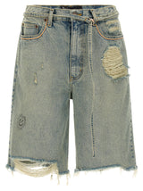 Shorts bermuda PALY en coton bleu