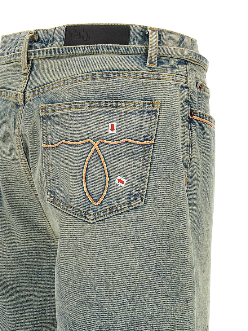 PALY Blue Cotton Bermuda Shorts