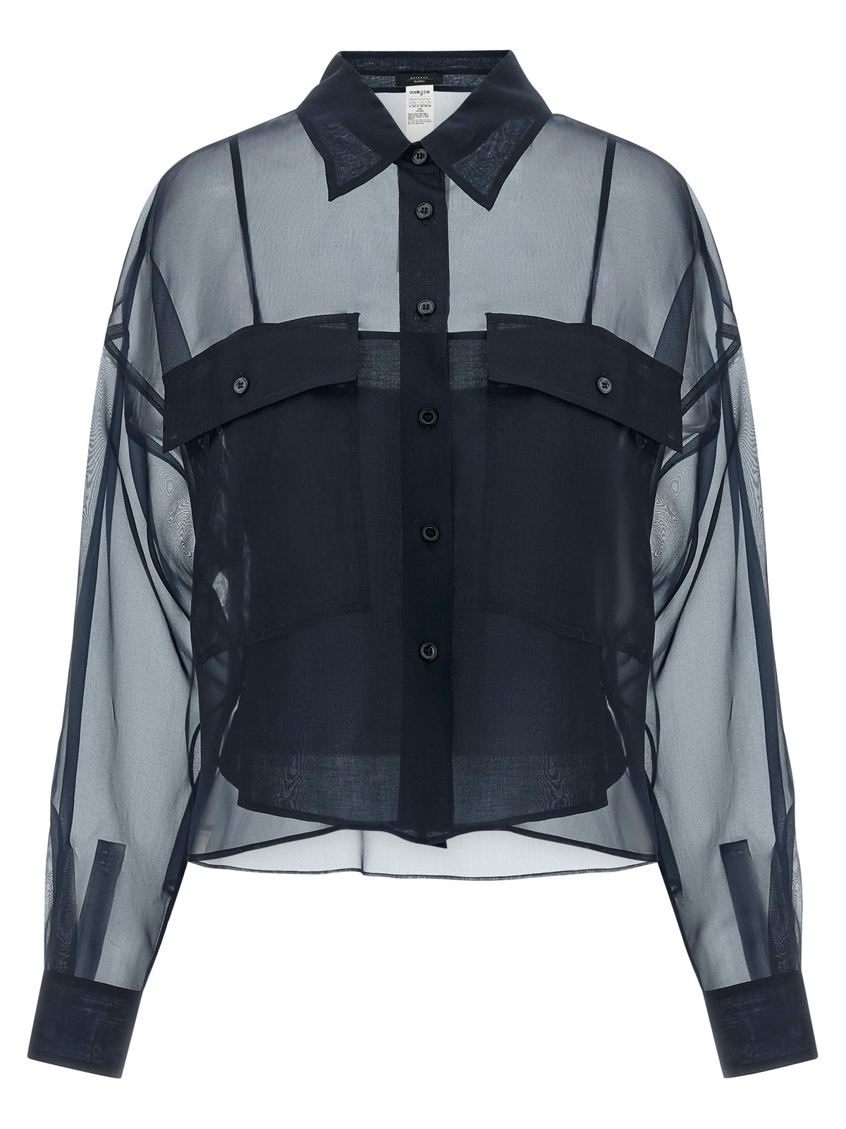 Chemisier Max Mara en coton bleu