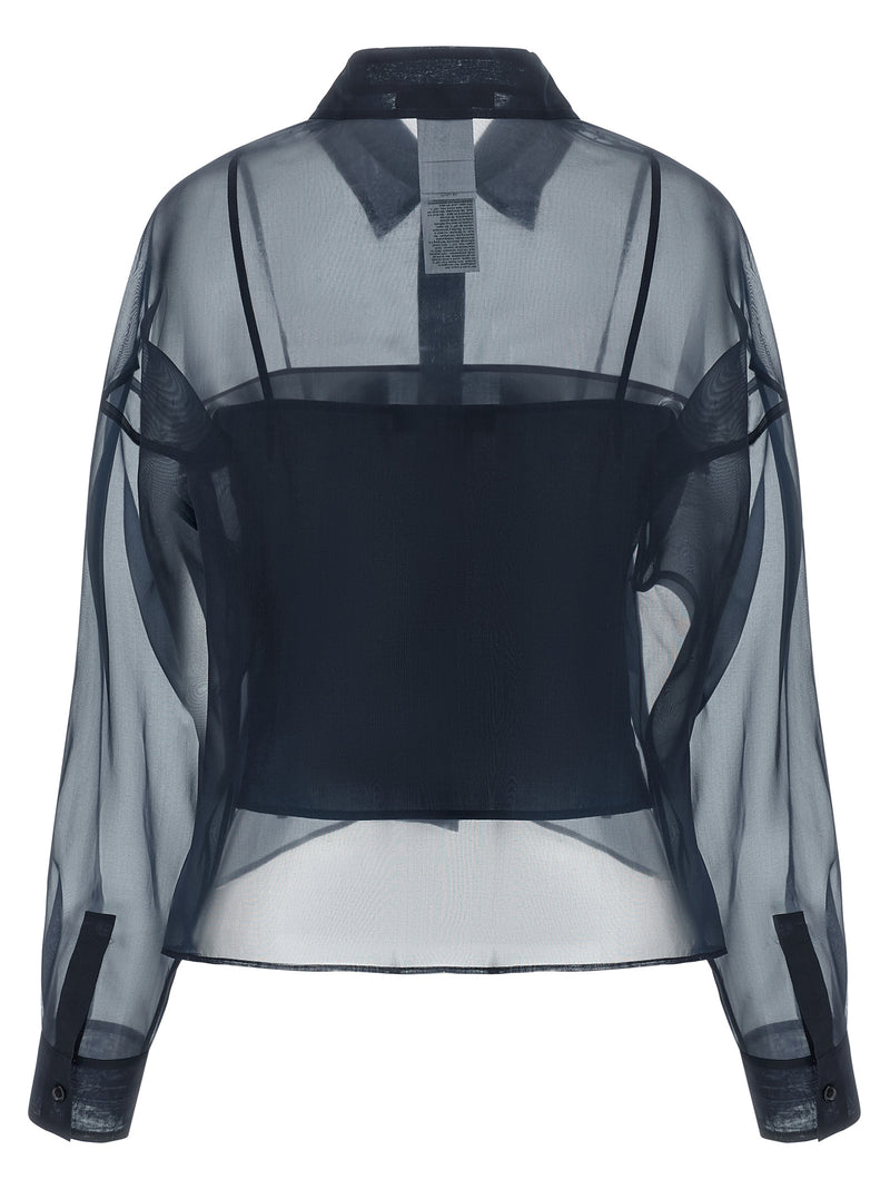 Chemisier Max Mara en coton bleu
