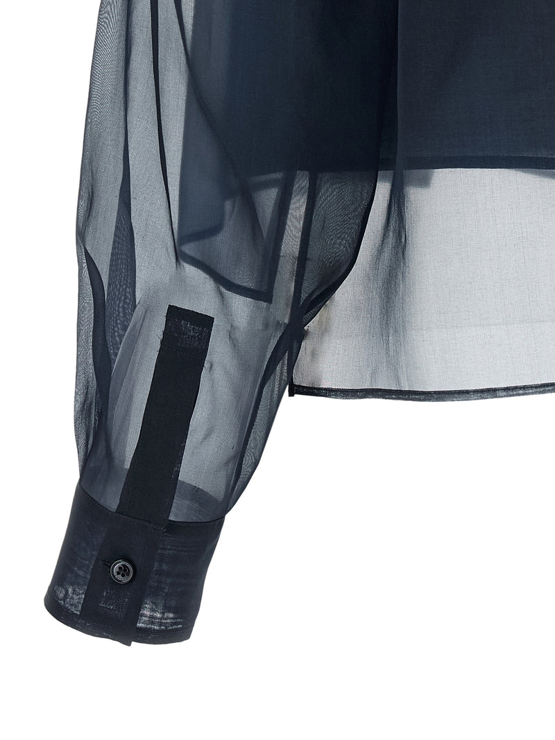 Chemisier Max Mara en coton bleu