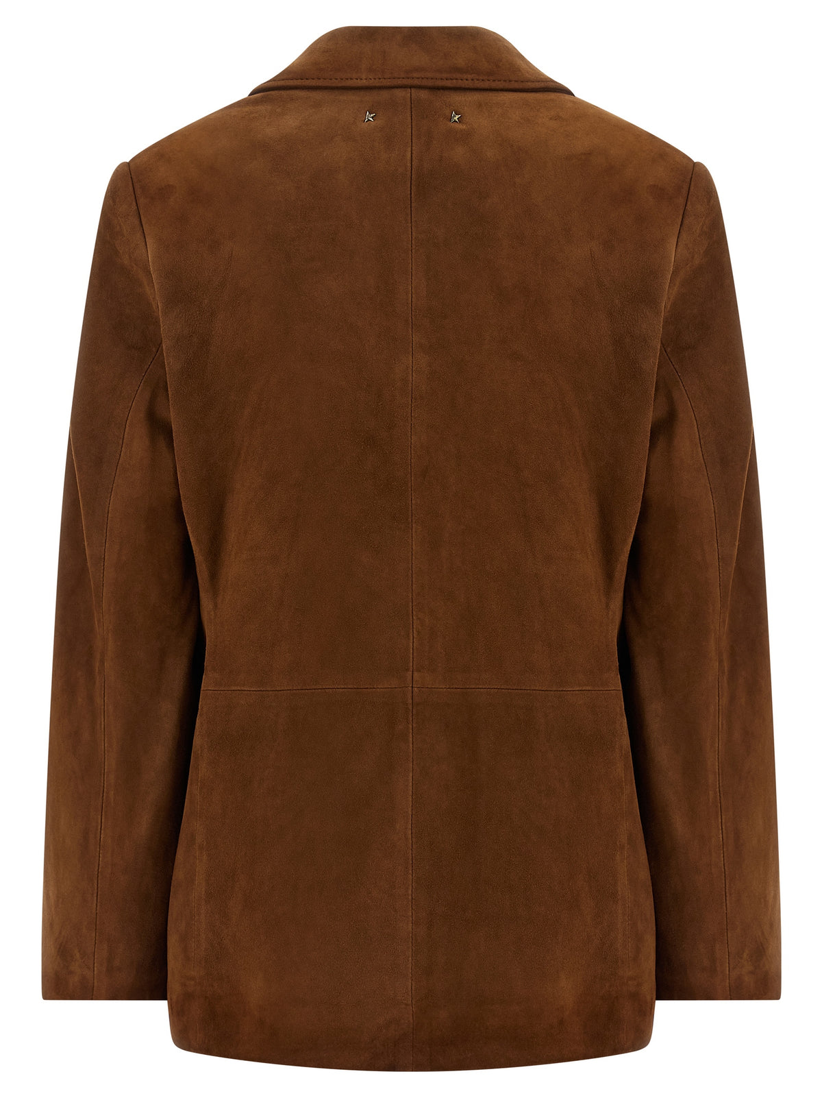 Blouson en cuir d'agneau marron Golden Goose