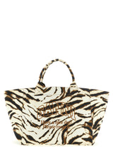 Ganni Beige Recycled Cotton Tote Bag - Sustainable Fashion
